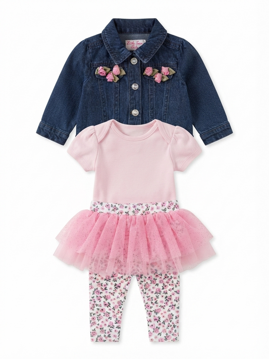 SET 3 PIEZAS TUTU LITTLE LASS