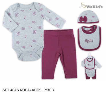 SET 4 PIEZAS 90855 WAKIDS