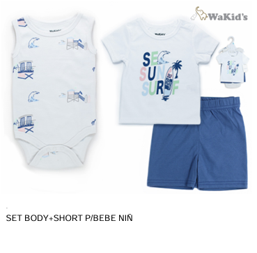 CONJUNTO 3 PIEZAS 90857 WAKIDS