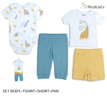 SET 4 PIEZAS 90858 WAKIDS