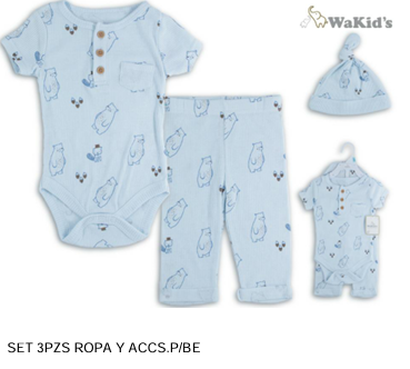 SET 3 PIEZAS 90868 WAKIDS