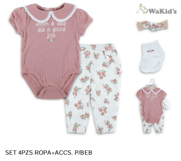 SET 4 PIEZAS 90881 WAKIDS