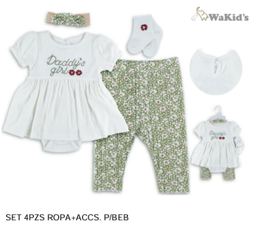 SET 4 PIEZAS 90882 WAKIDS