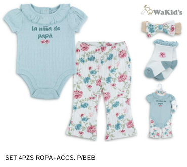 SET 4 PIEZAS 90885 WAKIDS