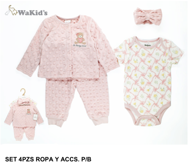 SET 4 PIEZAS 90907 WAKIDS