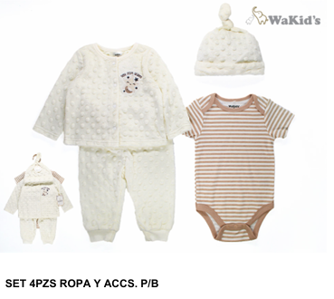 SET 4 PIEZAS 90908 WAKIDS