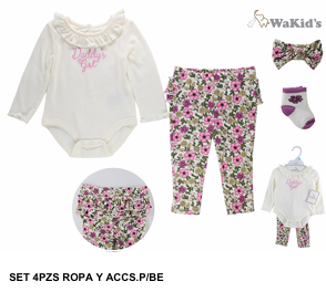 CONJUNTO 4 PIEZAS 90999 WAKIDS