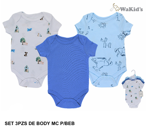 SET 3 BODYS 91009 WAKIDS
