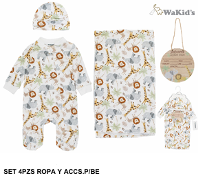 CONJUNTO 4 PIEZAS 91023 WAKIDS