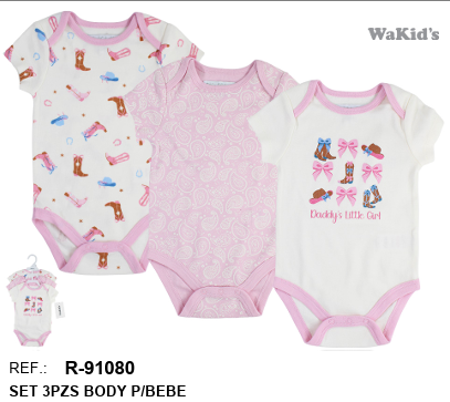 SET 3 BODYS 91080 WAKIDS