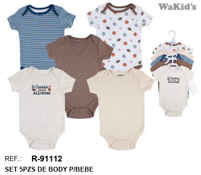 SET 5 BODYS 91112 WAKIDS