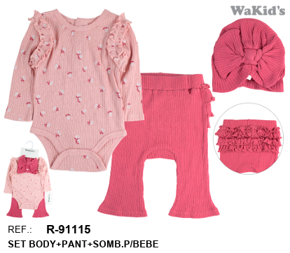 CONJUNTO 3 PIEZAS 91115 WAKIDS