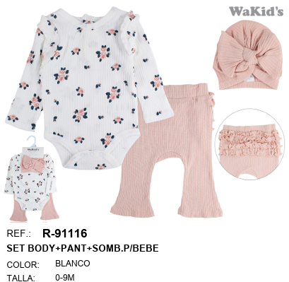 CONJUNTO 3 PIEZAS 91116 WAKIDS