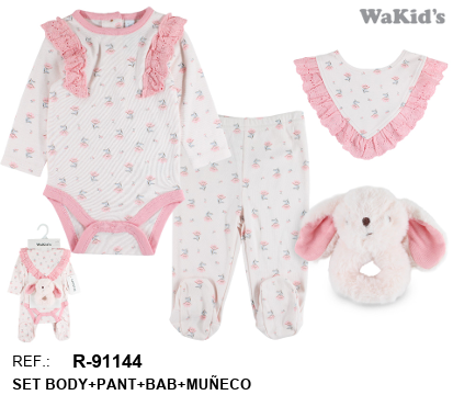 CONJUNTO 4 PIEZAS 91144 WAKIDS