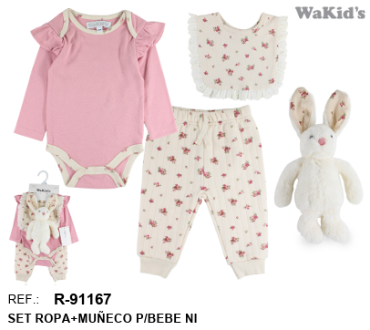 CONJUNTO 4 PIEZAS 91167 WAKIDS