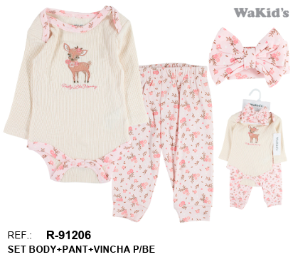 CONJUNTO 3 PIEZAS 91206 WAKIDS