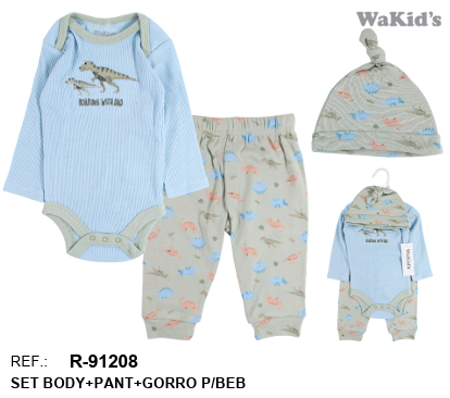 CONJUNTO 3 PIEZAS 91208 WAKIDS
