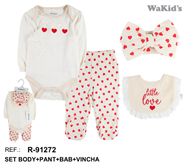 CONJUNTO 4 PIEZAS 91272 WAKIDS