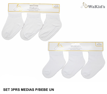 SET MEDIAS BLANCAS WAKIDS