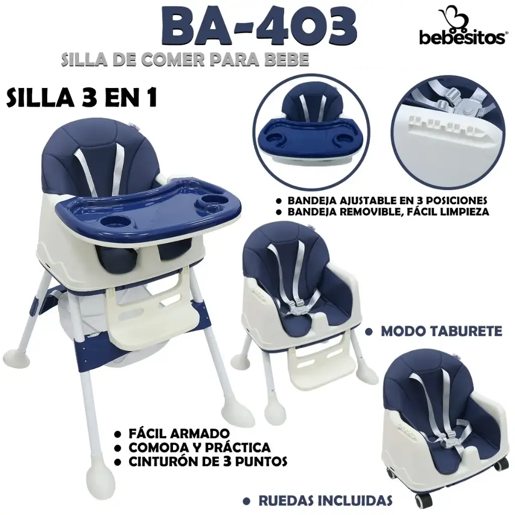 SILLA DE COMER BA4 BEBESITOS