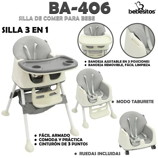 SILLA DE COMER BA4 BEBESITOS