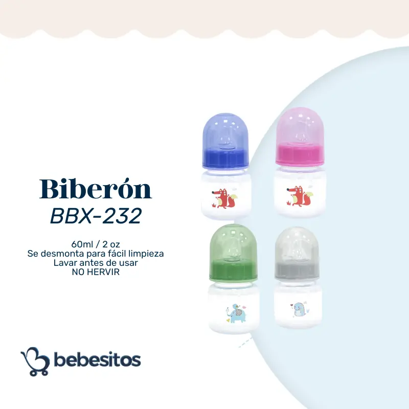BIBERÓN 2 ONZAS BEBESITOS