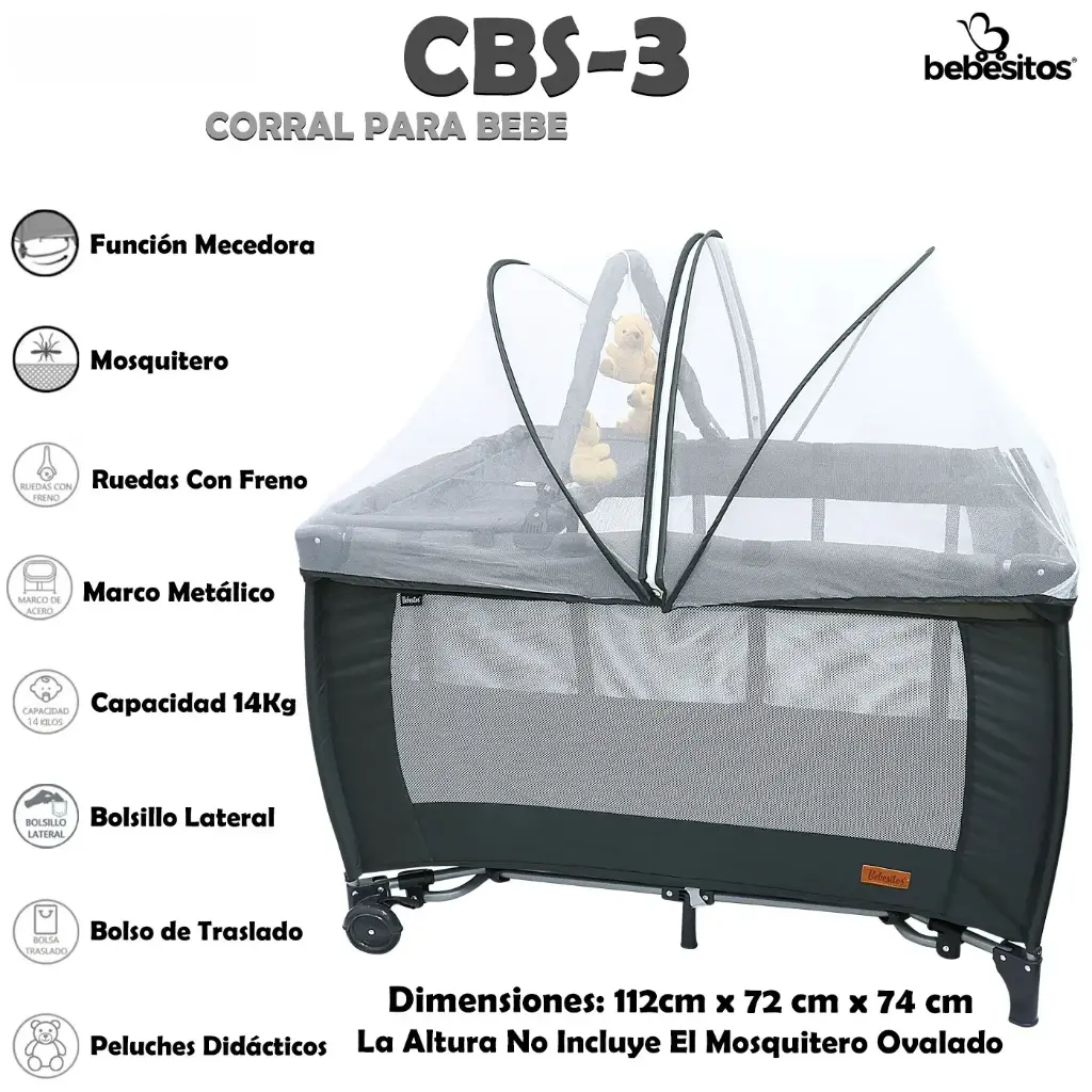 CORRAL MECEDORA CBS BEBESITOS