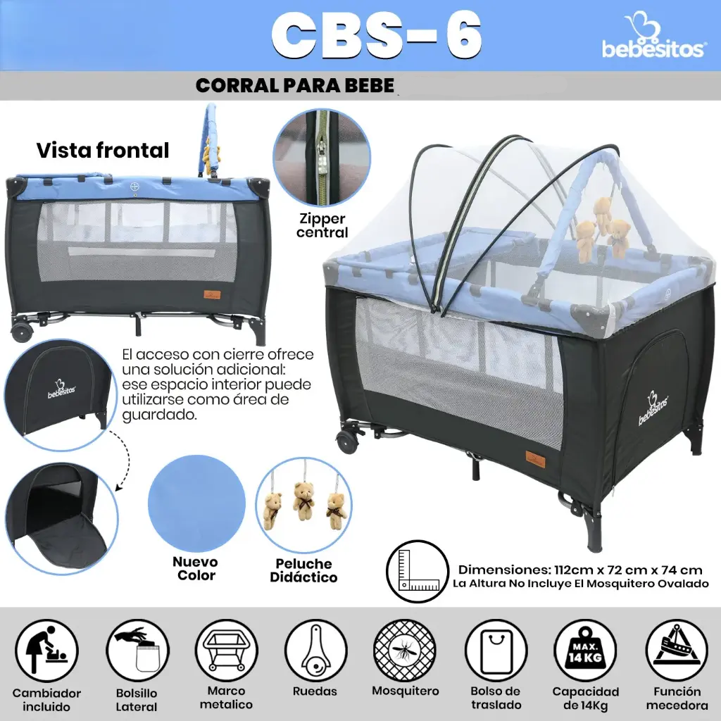 CORRAL MECEDORA CBS BEBESITOS