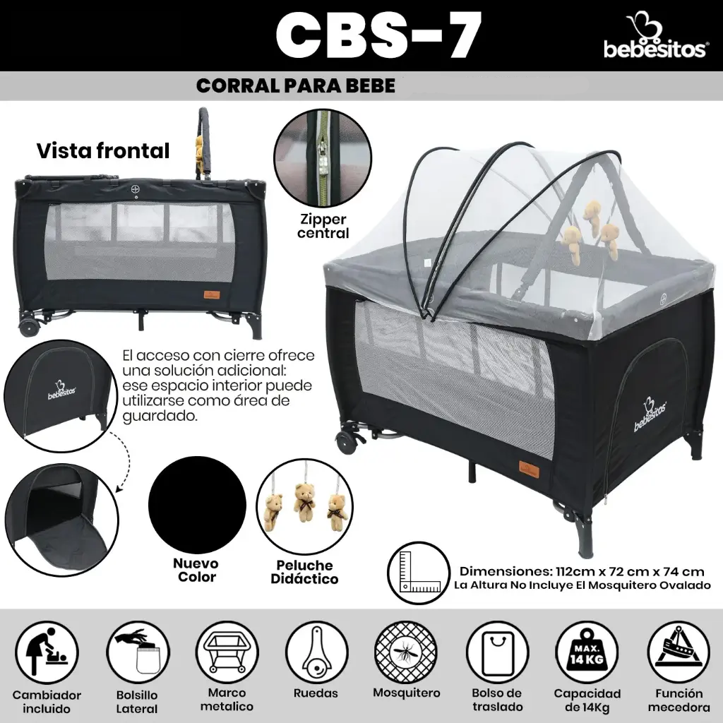 CORRAL MECEDORA CBS BEBESITOS