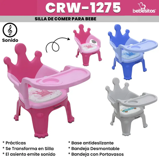 SILLA DE COMER CRW BEBESITOS