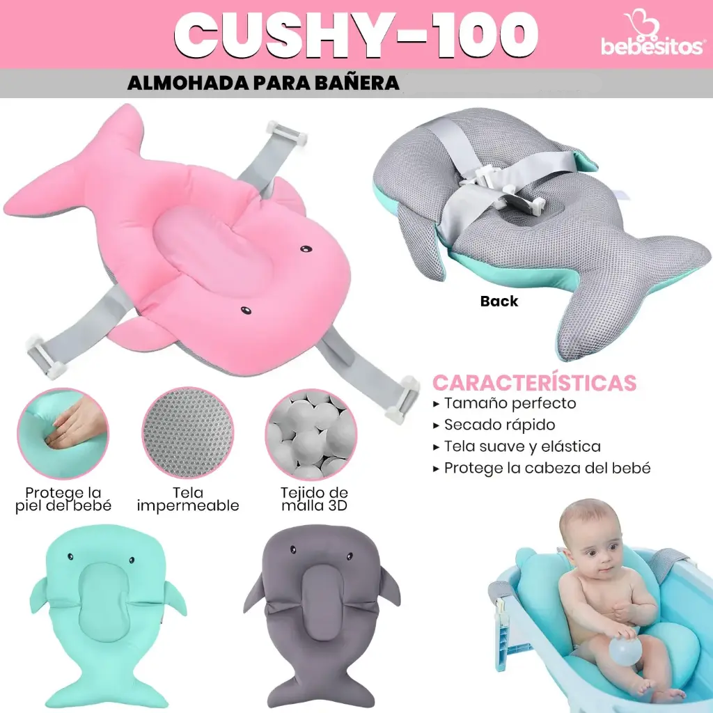 ALMOHADA DE BAÑERA BEBESITOS