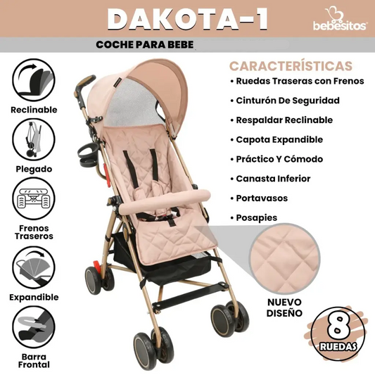 COCHE PARAGUAS DAKOTA BEBESITOS