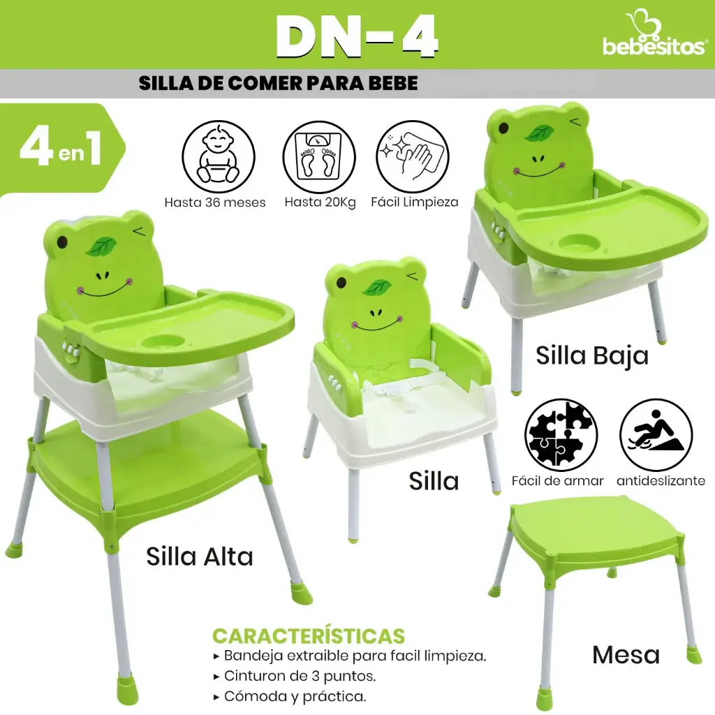 SILLA DE COMER DN BEBESITOS