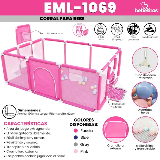 CORRAL DE JUEGOS EML 1069 BEBESITOS