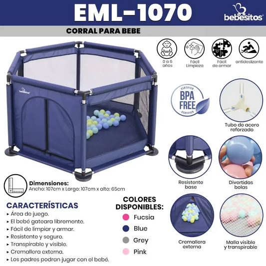 CORRAL DE JUEGOS EML 1070 BEBESITOS