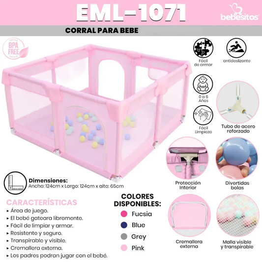 CORRAL DE JUEGOS EML 1071 BEBESITOS