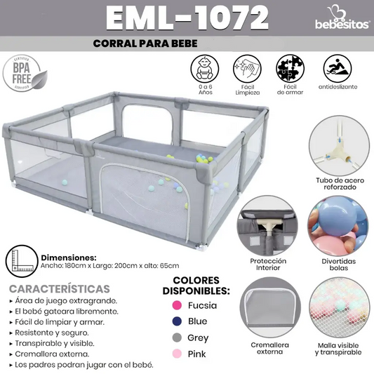 CORRAL DE JUEGOS EML 1072 BEBESITOS