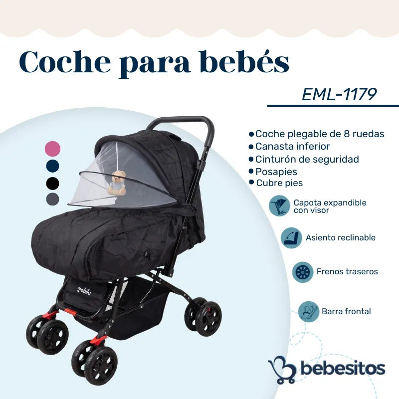 COCHE DOBLE VISTA 1179 BEBESITOS