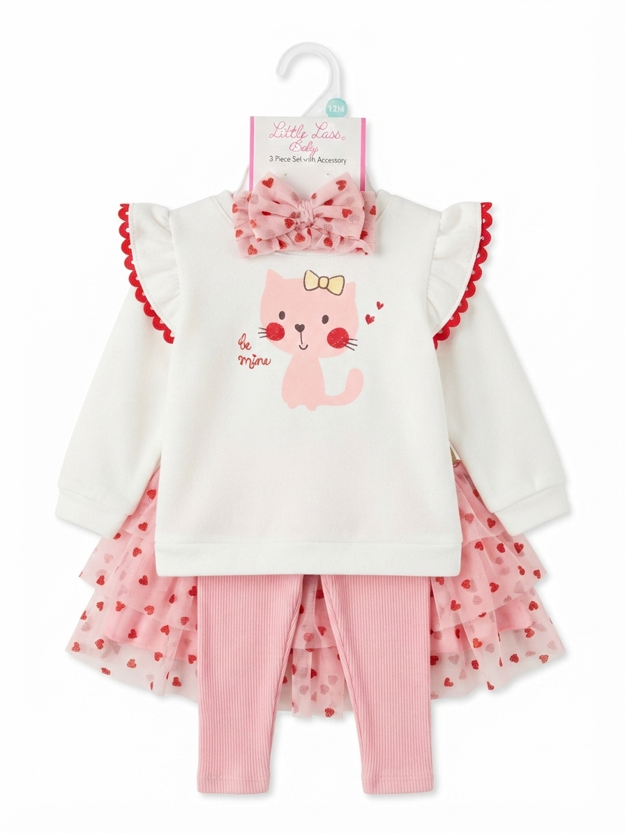 SET 4 PIEZAS CAT LITTLE LASS