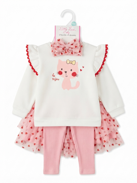 SET 4 PIEZAS CAT LITTLE LASS