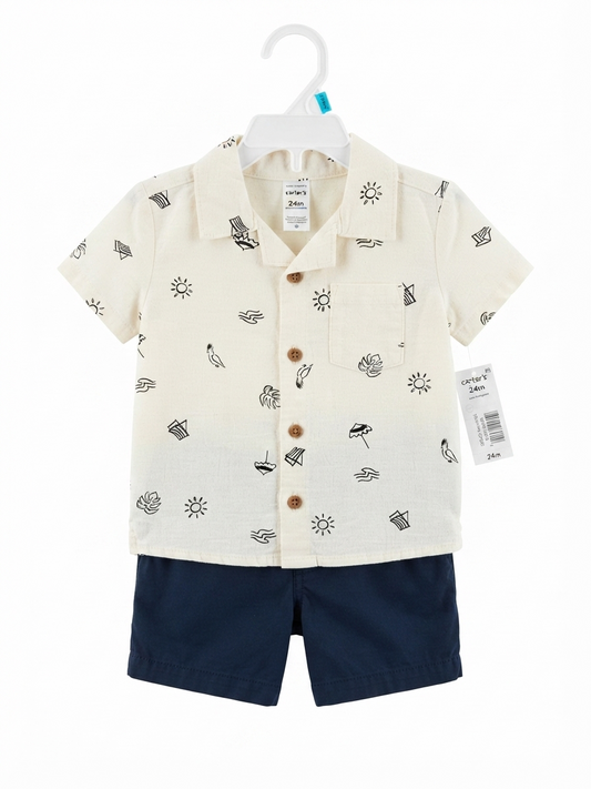 SET 3 PIEZAS PALM BLACK CARTERS