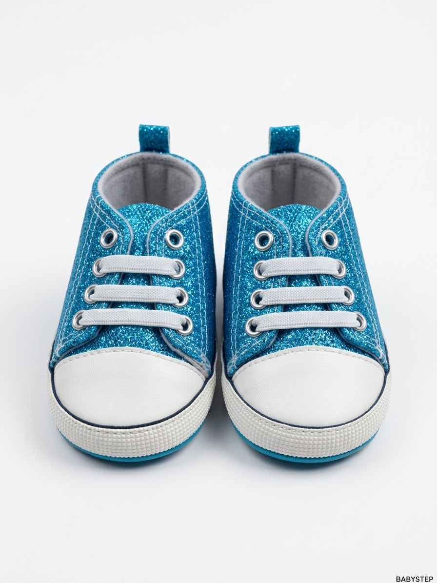 ZAPATOS TIPO CONVERSE AZUL BRILLANTE