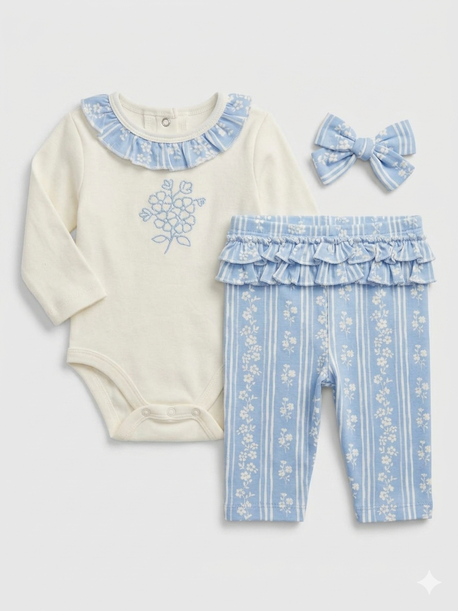 SET 3 PIEZAS BLUE LITTLE ME