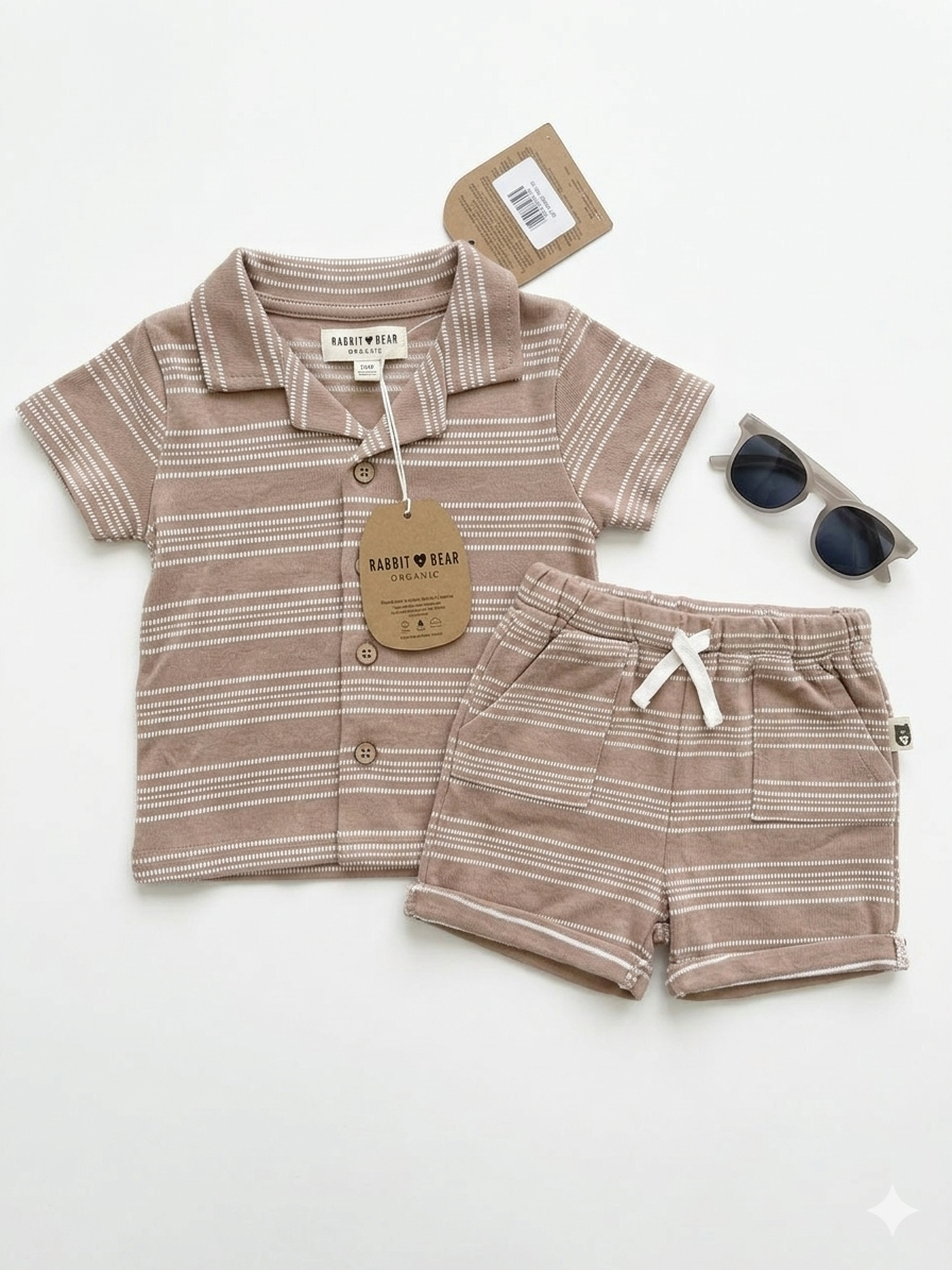 SET 3 PIEZAS BROWN RABBIT BEAR