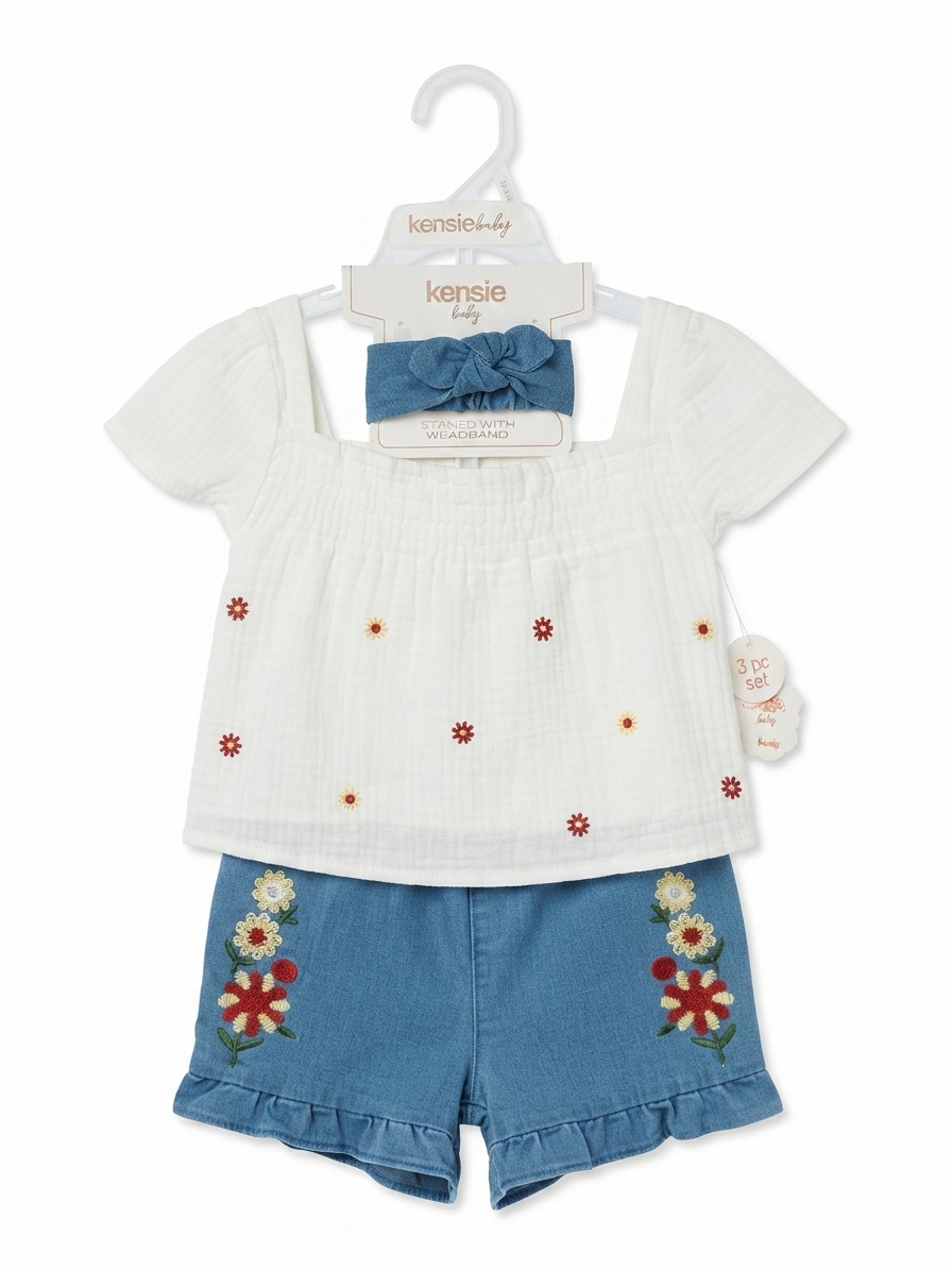 SET 3 PIEZAS FLORAL KENSIE