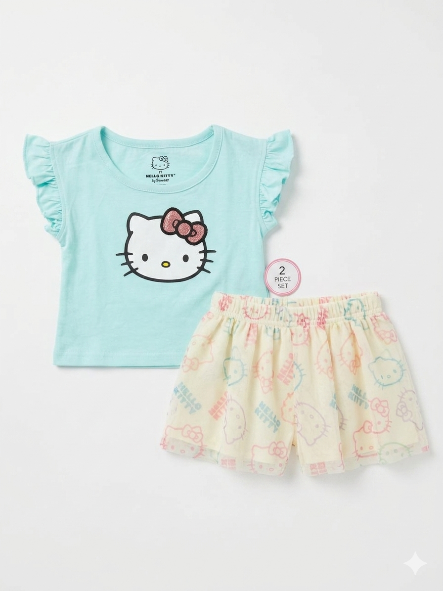 SET 2 PIEZAS 0641 HELLO KITTY