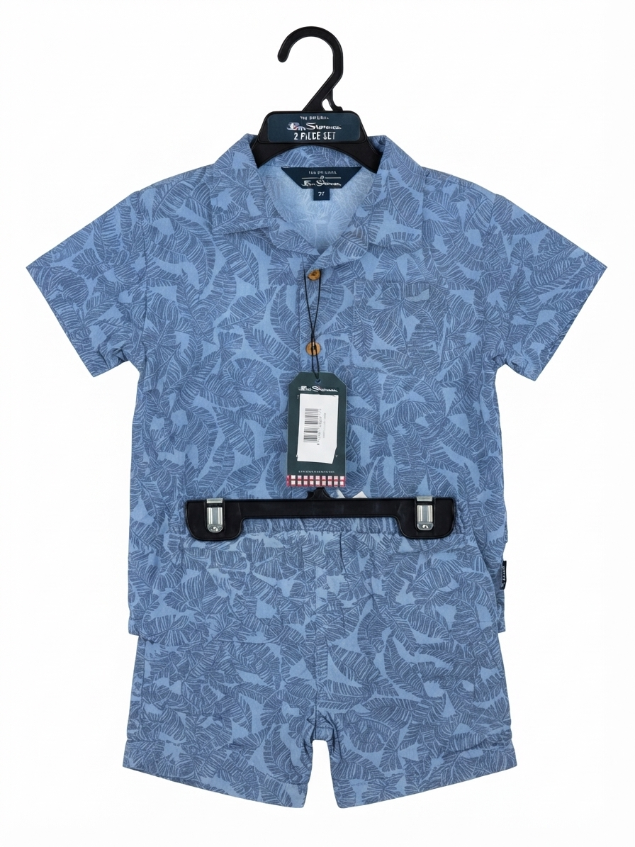 SET 2 PIEZAS PALLM BLUE BEN SHERMAN