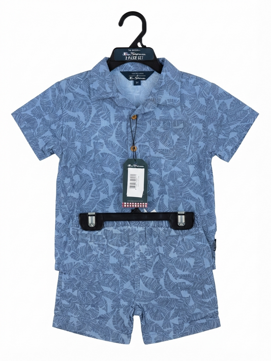 SET 2 PIEZAS PALLM BLUE BEN SHERMAN