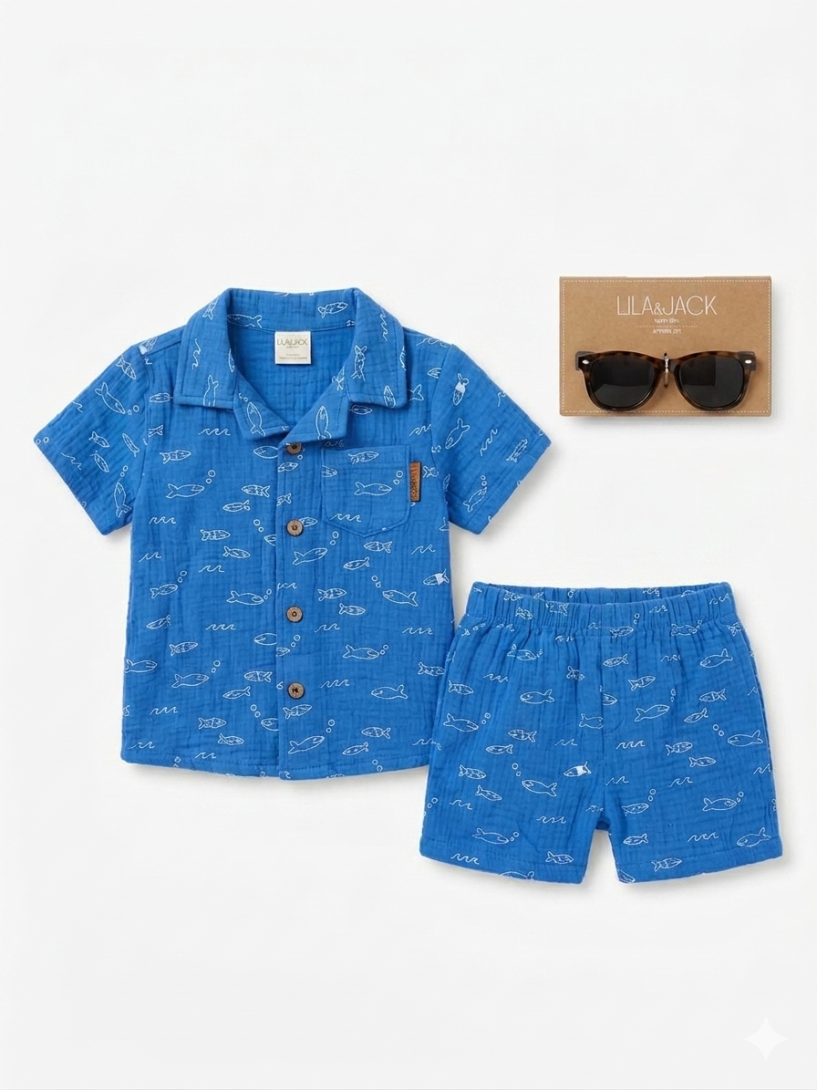 SET 3 PIEZAS FISH LILA Y JACK