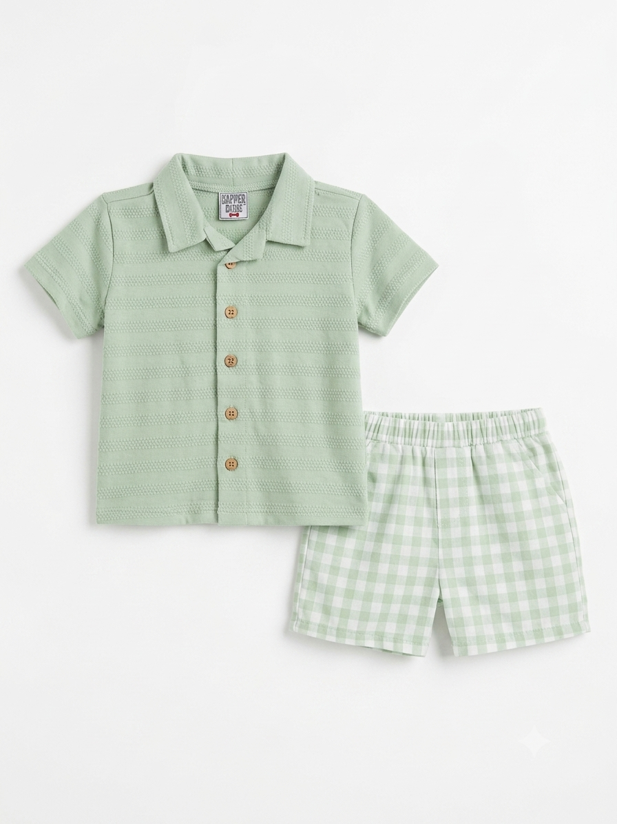 SET 2 PIEZAS GREEN DAPPER DUDE
